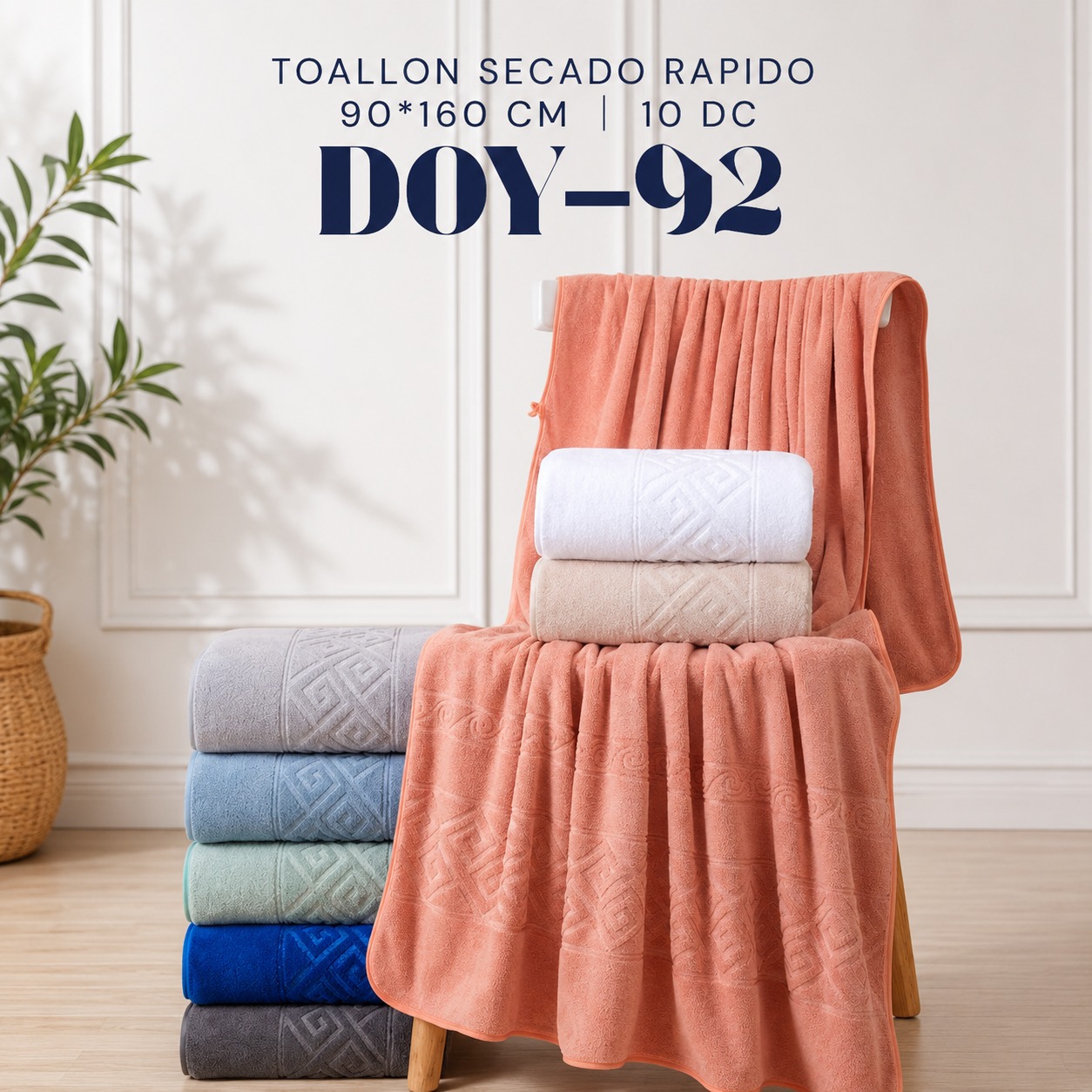 TOALLON 90X160 LISO SR